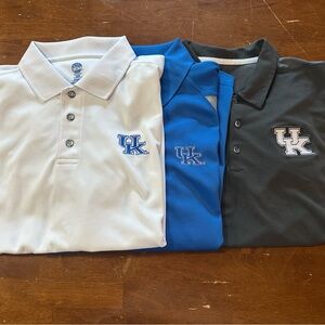 University of Kentucky Wildcat Polo Shirts set of 3